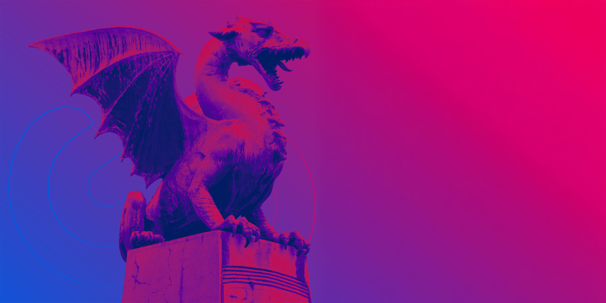 StripeCon v Ljubljani, Ljubljanski zmaj v vijolični barvi